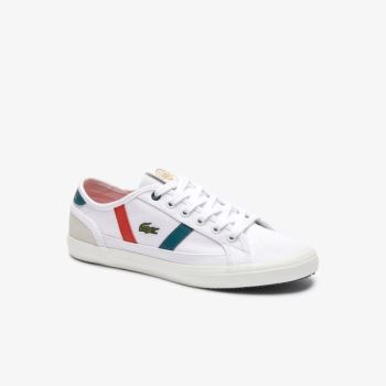 Lacoste Sideline Roland Garros Sneakers - Tenisky Pánské Bílé / Zelene | CZ-jvGbCx